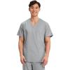 Cherokee Womens Unisex V-Neck Top(Grey)
