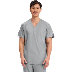 Cherokee Womens Unisex V-Neck Top(Grey)
