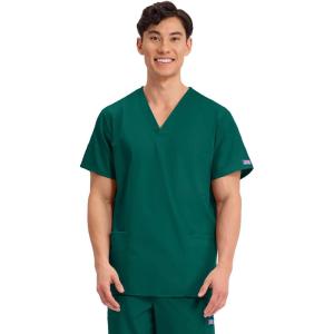 Cherokee Womens Unisex V-Neck Top(Hunter)
