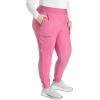 Cherokee Scrubs for Women Pant with Mid Rise Tapered Leg Drawstring Moisture Wicking Easy Care & 360° Stretch Fabric – CK092(Blush Berry)