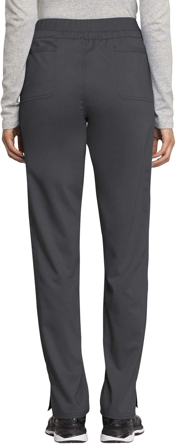 imageCherokee Scrub Set for Women VNeck Tuckable Scrub Top WW657 with Mid Rise Tapered Leg Drawstring Scrub Pant WW105Pewter