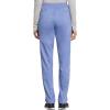 Cherokee Scrub Set for Women V-Neck Tuckable Scrub Top WW657 with Mid Rise Tapered Leg Drawstring Scrub Pant WW105(Ciel)