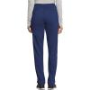 Cherokee Scrub Set for Women V-Neck Tuckable Scrub Top WW657 with Mid Rise Tapered Leg Drawstring Scrub Pant WW105(Navy)