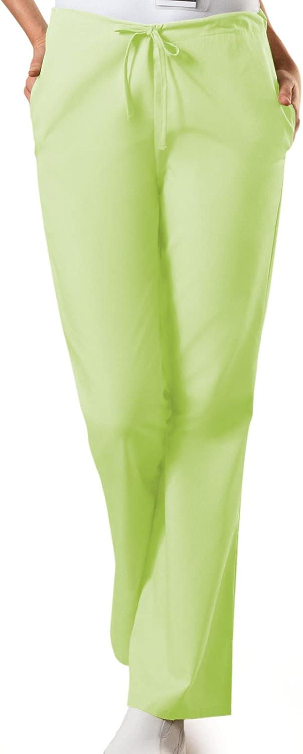 imageCherokee Womens Flare Leg Drawstring Scrub PantCeladon