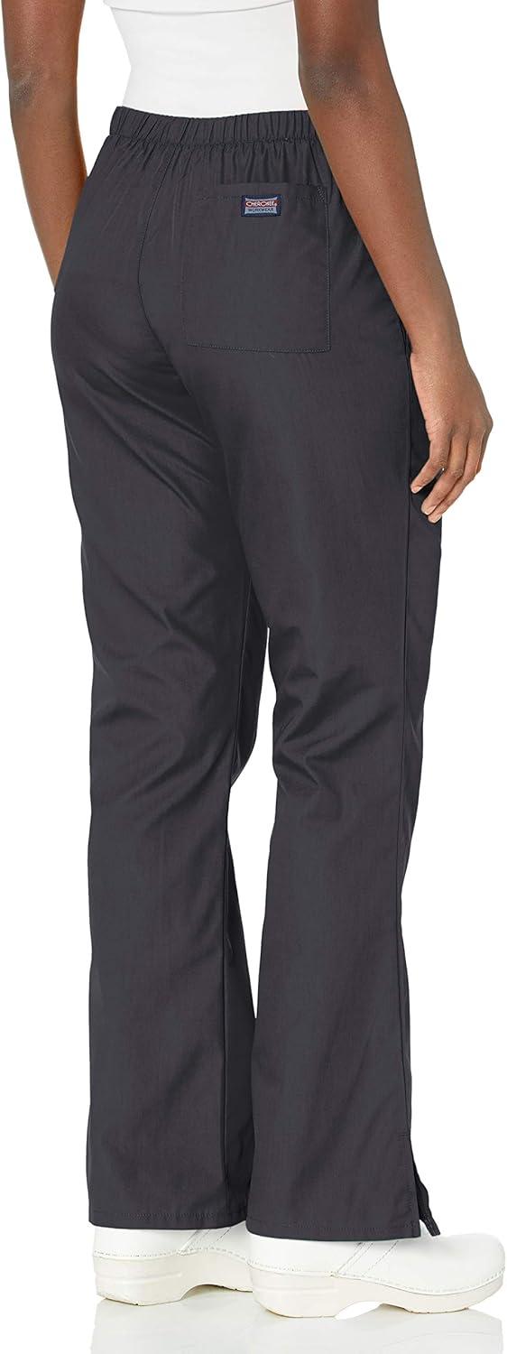 imageCherokee Womens Flare Leg Drawstring Scrub PantPewter