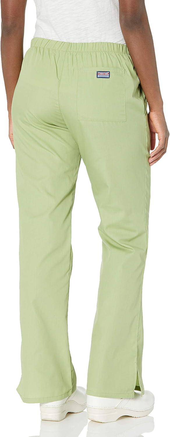 imageCherokee Womens Flare Leg Drawstring Scrub PantSage Green