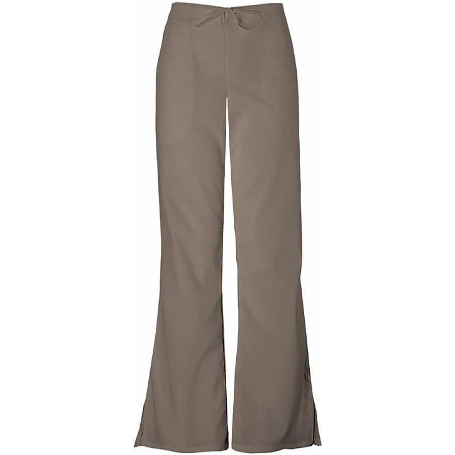 imageCherokee Womens Flare Leg Drawstring Scrub PantTaupe