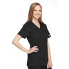 Cherokee Women Scrubs Top Workwear Originals Mock Wrap Tunic 4801(Black)