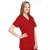 Cherokee Women Scrubs Top Workwear Originals Mock Wrap Tunic 4801(Red)