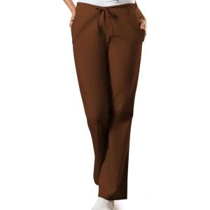 Cherokee Women’s Flare Leg Drawstring Scrub Pant(Chocolate)