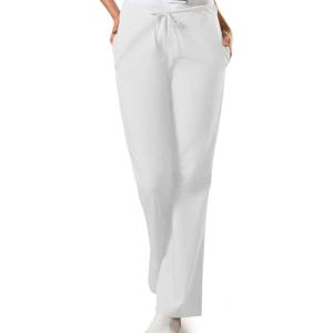 Cherokee Women’s Flare Leg Drawstring Scrub Pant(White)