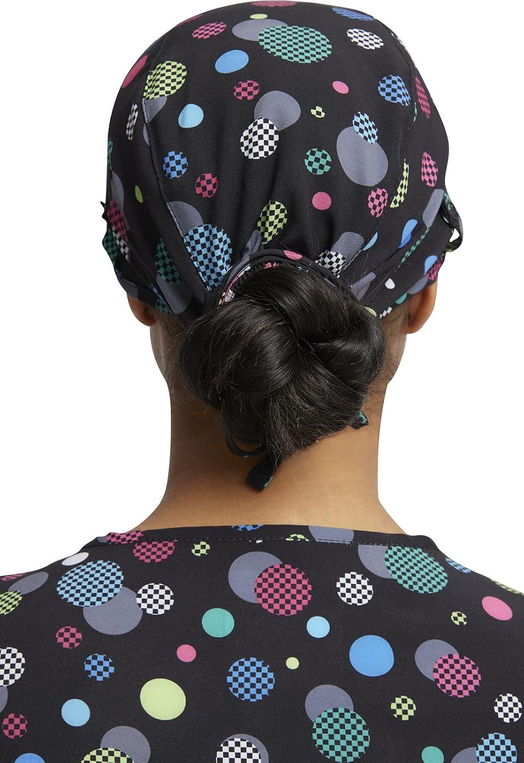 imageCherokee Men amp Women Print Scrubs Hat CK513 One Size Checker Dots