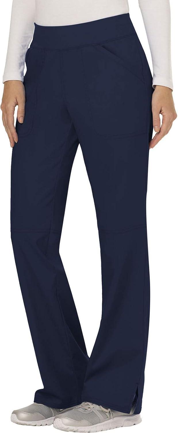 imageCherokee Scrub Set for Women Mock Wrap Top amp Mid Rise Straight Leg Pant Ultra Soft 2Way Stretch Medical Uniform CK00040CNavy