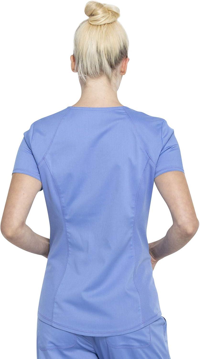 imageCherokee Women Scrub Set VNeck Scrub Top WW601 with Mid Rise Scrub Jogger Pants WW115Ciel