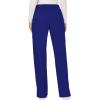 Cherokee Scrub Set For Women Modern Classic Fit 3 Pockets V-Neck Top WW620 with 5 Pockets Moderate Flare Leg Pant WW120(Galaxy Blue)