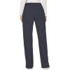 Cherokee Scrub Set For Women Modern Classic Fit 3 Pockets V-Neck Top WW620 with 5 Pockets Moderate Flare Leg Pant WW120(Pewter)