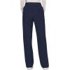 Cherokee Scrub Set for Women, Mock Wrap Top & Mid Rise Straight Leg Pant, Ultra Soft 2-Way Stretch Medical Uniform – CK00040C(Navy)