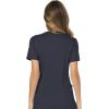 Cherokee Scrub Set for Women, Mock Wrap Top & Mid Rise Straight Leg Pant, Ultra Soft 2-Way Stretch Medical Uniform – CK00040C(Pewter)