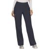 Cherokee Scrub Set for Women, Mock Wrap Top & Mid Rise Straight Leg Pant, Ultra Soft 2-Way Stretch Medical Uniform – CK00040C(Pewter)