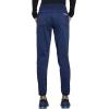 Cherokee Women Scrub Set V-Neck O.R Top WW657 Natural Rise Jogger Scrub Pant with Elasticized Waistband WW011(Navy)