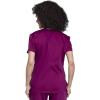 Cherokee Women Scrub Set V-Neck O.R Top WW657 Natural Rise Jogger Scrub Pant with Elasticized Waistband WW011(Wine)