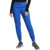 Cherokee Women Scrub Set V-Neck Scrub Top WW601, with Mid Rise Scrub Jogger Pants WW115(Royal)
