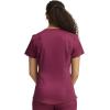 Cherokee Women Scrub Set V-Neck Scrub Top WW601, with Mid Rise Scrub Jogger Pants WW115(Wine)