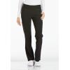 Cherokee Women’s Scrub Set Contemporary Fit, Mid Rise, 6 Pocket Straight Leg Pant CK002 and 4 Pocket V-Neck Top CK605(Black)