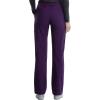 Cherokee Women’s Scrub Set Contemporary Fit, Mid Rise, 6 Pocket Straight Leg Pant CK002 and 4 Pocket V-Neck Top CK605(Eggplant)