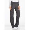 Cherokee Women’s Scrub Set Contemporary Fit, Mid Rise, 6 Pocket Straight Leg Pant CK002 and 4 Pocket V-Neck Top CK605(Pewter)