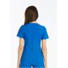 Cherokee Women’s Scrub Set Contemporary Fit, Mid Rise, 6 Pocket Straight Leg Pant CK002 and 4 Pocket V-Neck Top CK605(Royal)