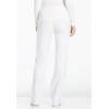 Cherokee Women’s Scrub Set Contemporary Fit, Mid Rise, 6 Pocket Straight Leg Pant CK002 and 4 Pocket V-Neck Top CK605(White)