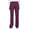 Cherokee Women’s Scrub Set Contemporary Fit, Mid Rise, 6 Pocket Straight Leg Pant CK002 and 4 Pocket V-Neck Top CK605(Wine)