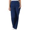 Cherokee Women’s Scrub Set V-Neck Dolman Sleeve Top & Pull-On Cargo Pant with Elastic Waist & Fade Resistant Fabric -CK00043C(Navy)