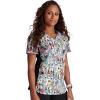 Tooniforms Nurse Gifts Women Scrubs Top V-Neck Print TF764(Where’s Waldo?)