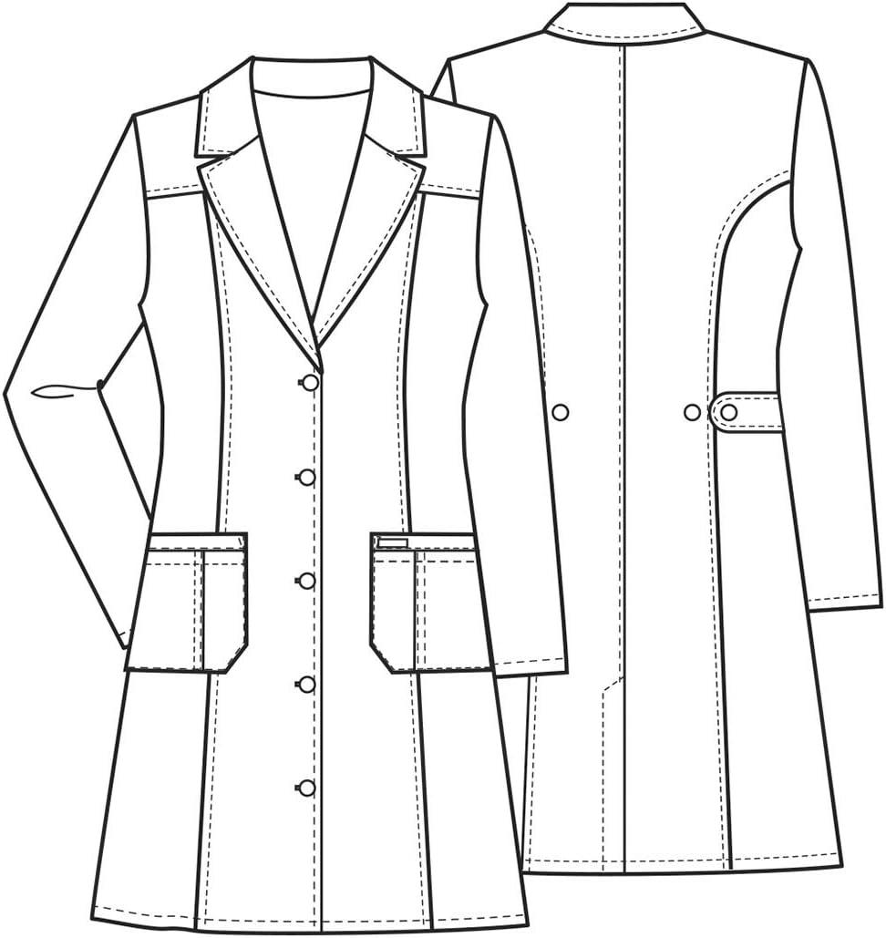 imageCherokee Professionals Women Scrubs Lab Coats 36 2319White