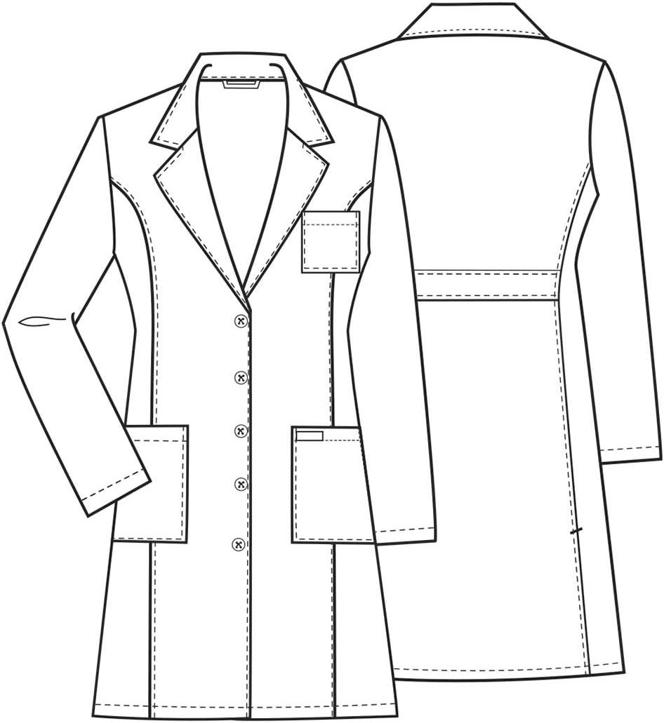 imageCherokee Professionals Women Scrubs Lab Coats 37 2411White