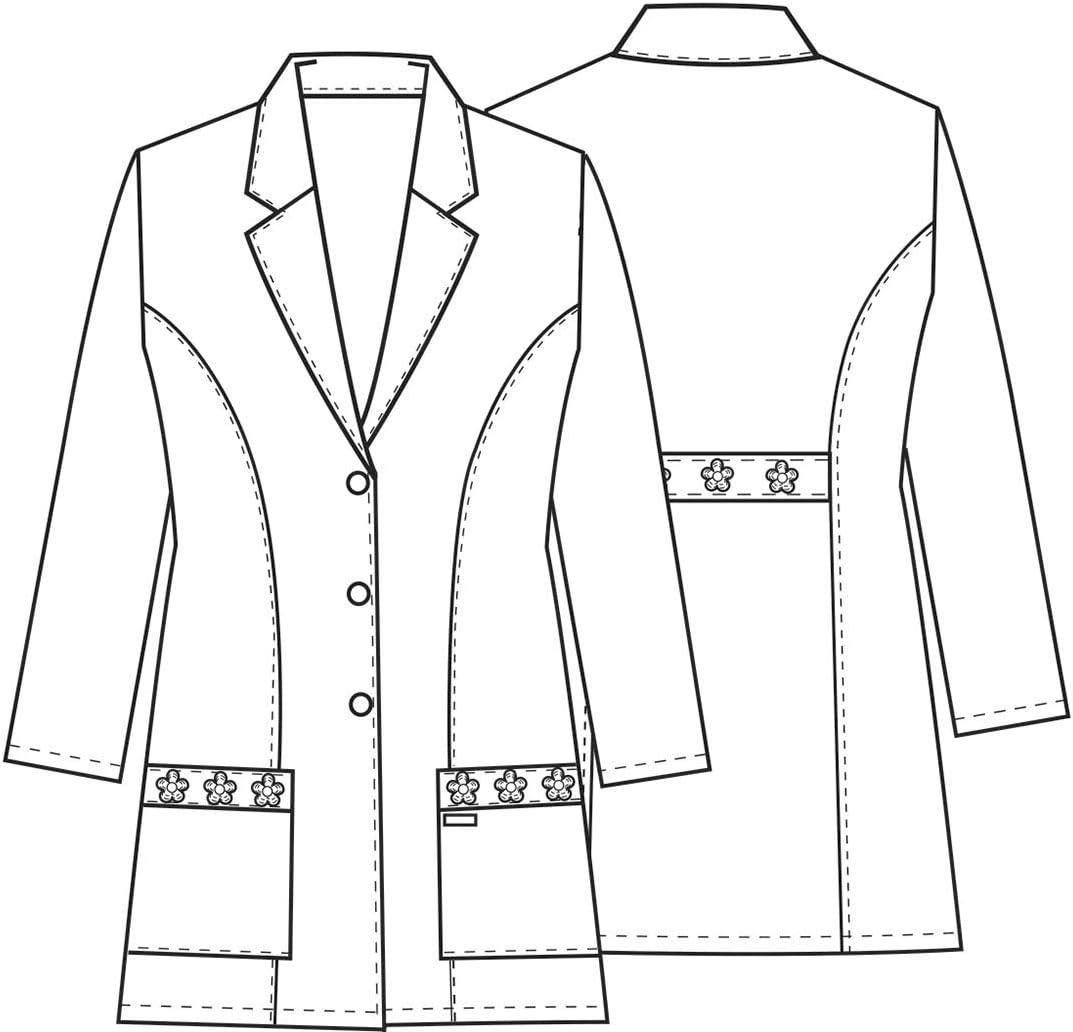 imageCherokee womens 29 Lab CoatWhite