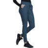Cherokee Form Women Scrubs Pant Mid Rise Tapered Leg Drawstring CK090(Blue)