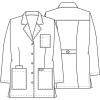 Cherokee Professionals Women Scrubs Lab Coats 32″ Snap Front 1369(White)