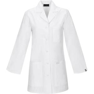 Cherokee Women’s Professional Whites 32″ Lab Coat in Cotton Twill with Certainty and Fluid Barrier(White)
