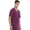 Cherokee Euphoria Men Scrubs Top Tuckable V-Neck CK887A(Wine)