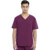 Cherokee Euphoria Men Scrubs Top Tuckable V-Neck CK887A(Wine)