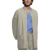 Cherokee Workwear Scrubs Men’s Snap Front Warm-Up Top(Khaki)