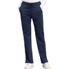 Cherokee Women Scrubs Pant Workwear Revolution Mid Rise Straight Leg Drawstring WW005(Navy)