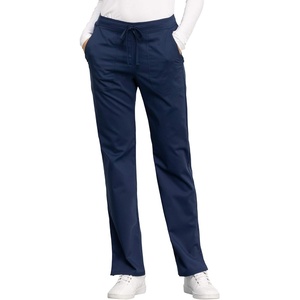 Cherokee Women Scrubs Pant Workwear Revolution Mid Rise Straight Leg Drawstring WW005(Navy)