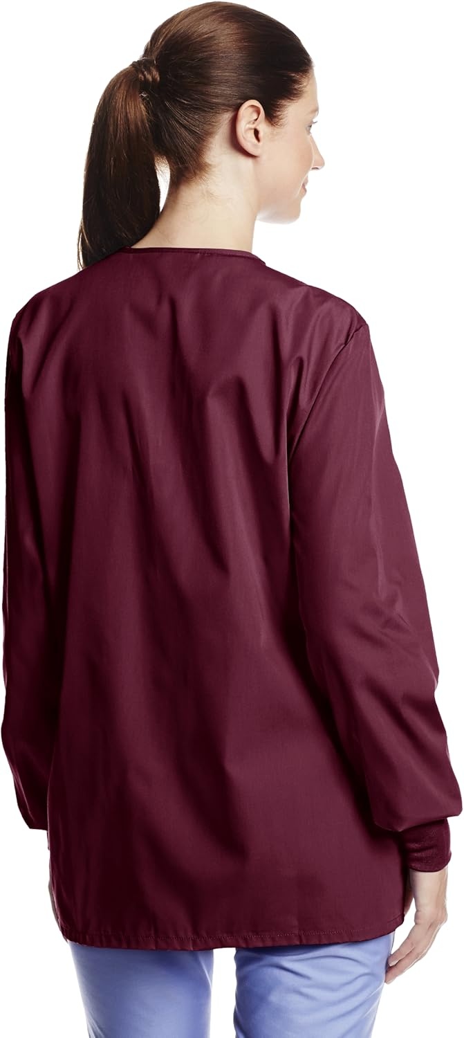 image:imageCherokee Womens Workwear Scrubs Cardigan WarmUp JacketWine