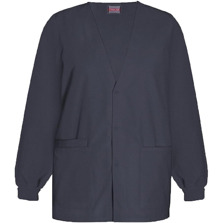 image:imageCherokee Womens Workwear Scrubs Cardigan WarmUp JacketPewter