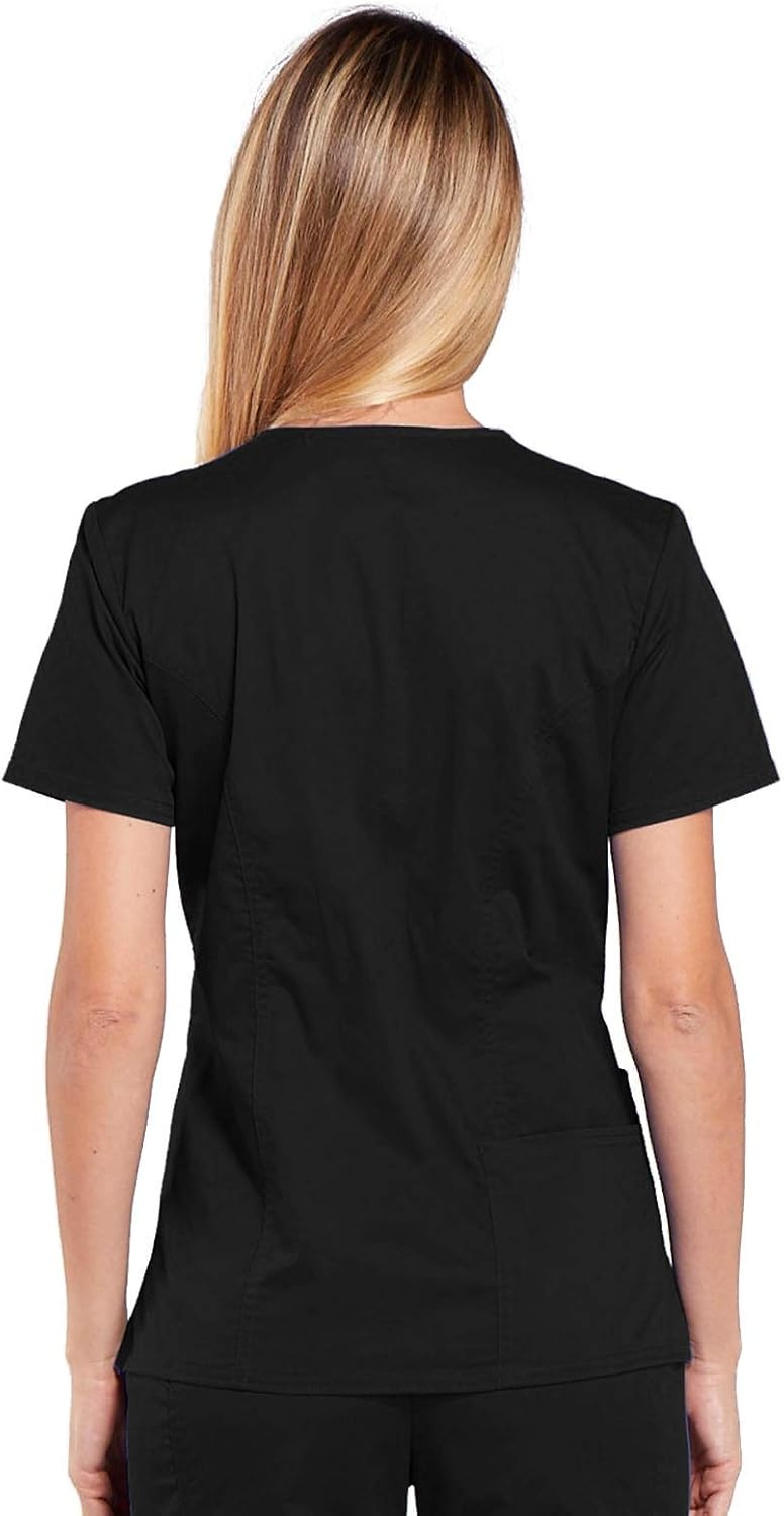 image:imageWorkwear Core Stretch Women Scrubs Top VNeck 4710Black