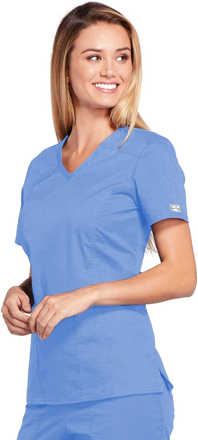 image:imageWorkwear Core Stretch Women Scrubs Top VNeck 4710Ciel